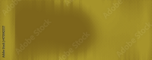 Abstract gold colored halftone grunge background image.