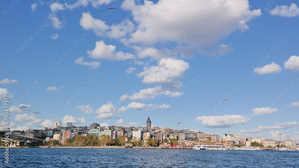 The scenery around Gala Tower in Istanbul, Turkey