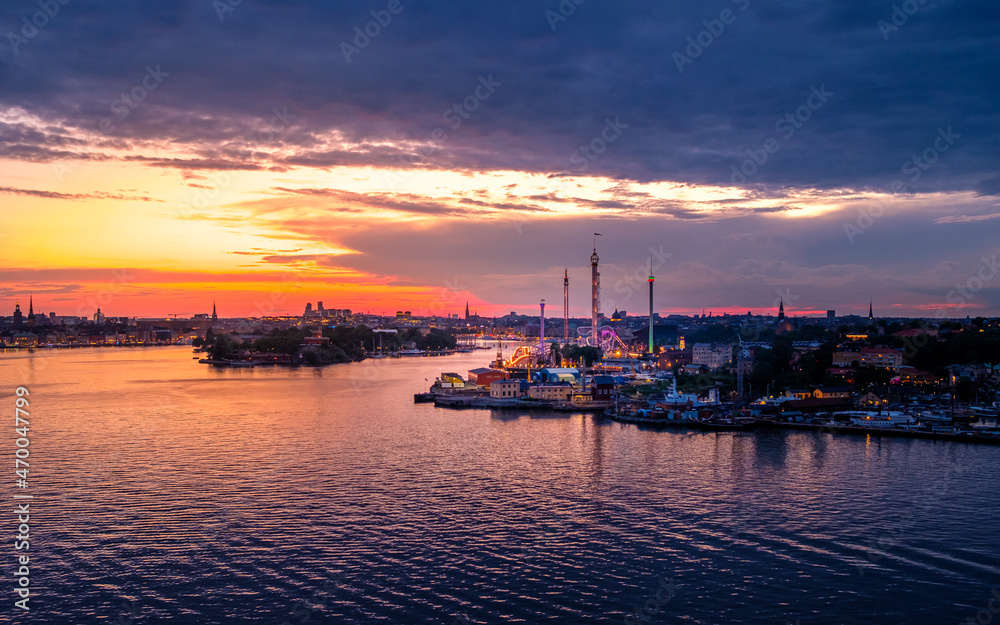 Sonnenuntergang Stockholm