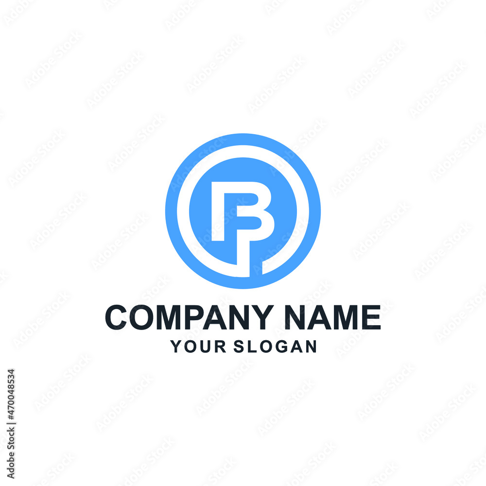fb letters simple and creative logo design