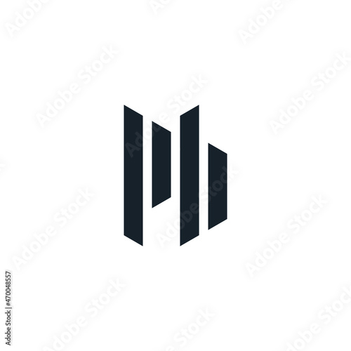 pb abstract logo design, pb letters logo design free royalty