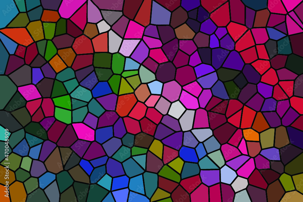 Multicolor Broken Stained Glass Background Multicolor Broken Stained Glass Background