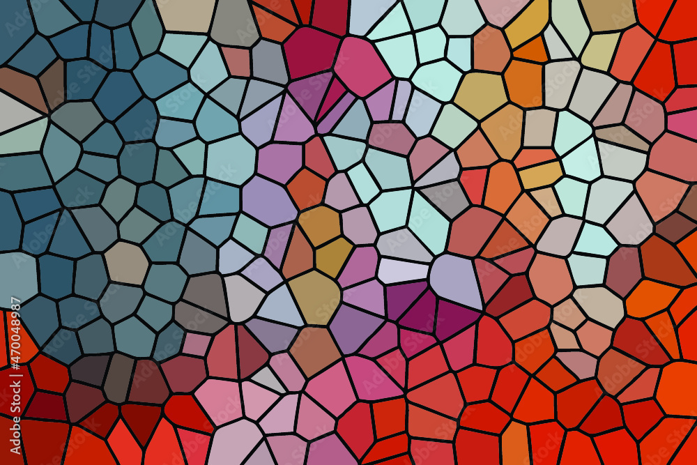 Multicolor Broken Stained Glass Background Multicolor Broken Stained Glass Background
