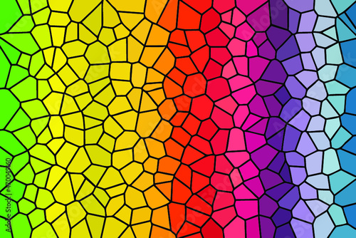 Multicolor Broken Stained Glass Background