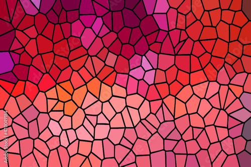 Multicolor Broken Stained Glass Background