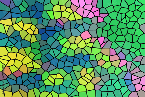 Multicolor Broken Stained Glass Background