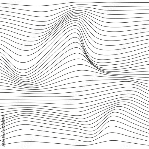 Distorted wave monochrome texture.
