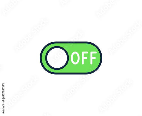 Switch toggle flat icon. Thin line signs for design logo, visit card, etc. Single high-quality outline symbol for web design or mobile app. Sign outline pictogram.