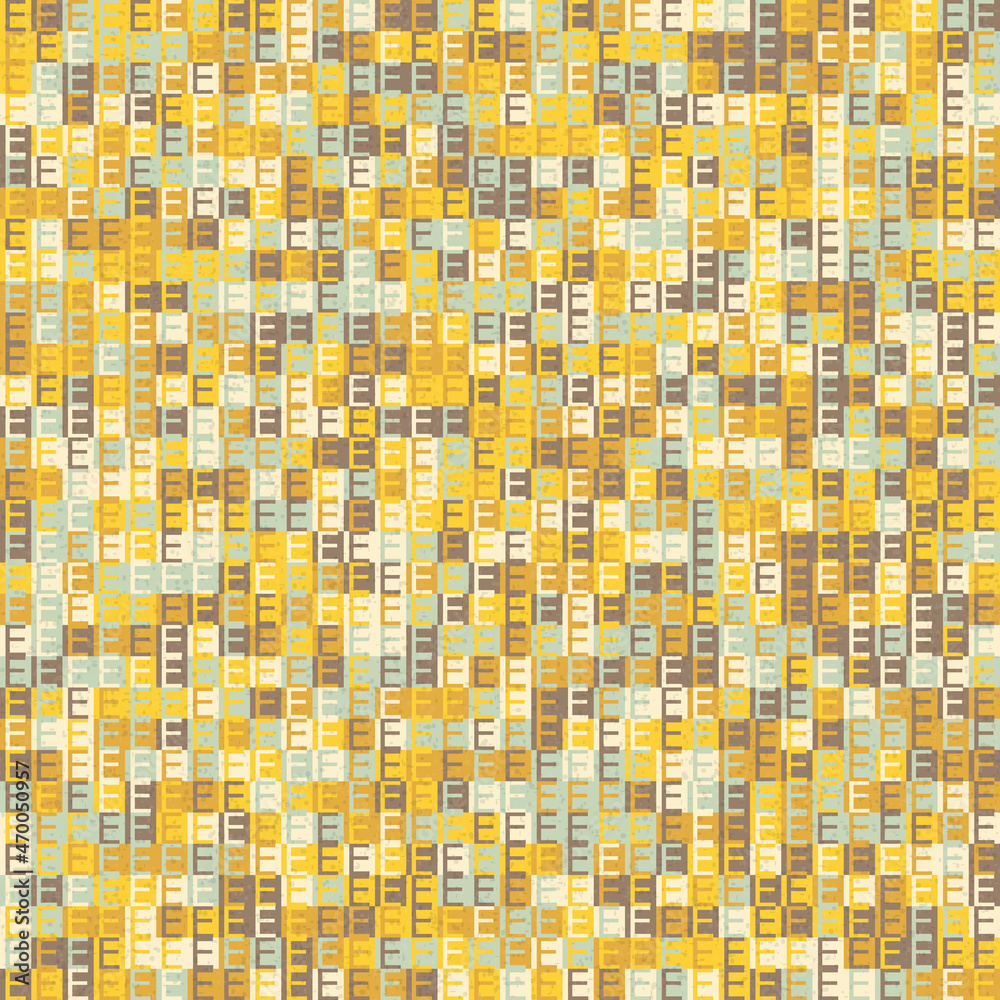 Fototapeta premium Abstract Geometric Pattern generative computational art illustration