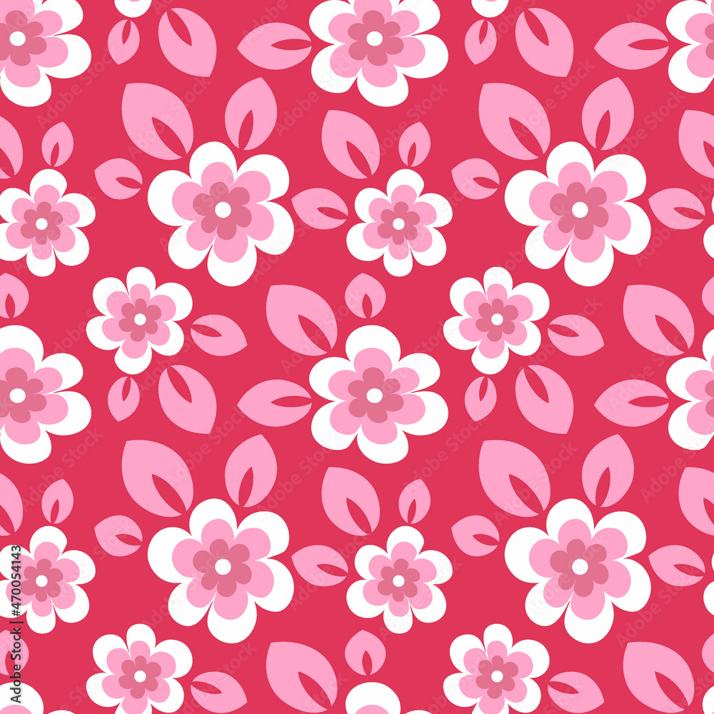 Obraz premium Seamless pattern, endless texture - stylized zwei - graphics - Wallpapers, textiles, packaging
