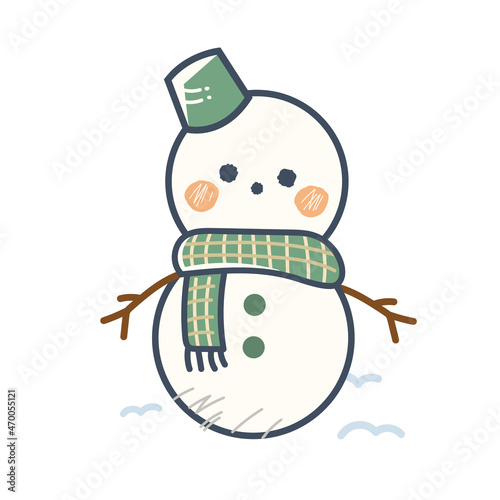 緑の雪だるま