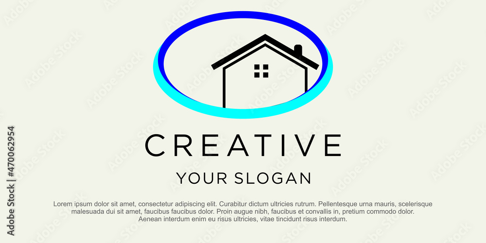 Building logo illustration vector graphic design in line art style Building logo illustration vector graphic design in line art style