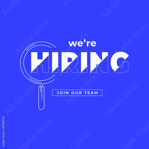 We are hiring join our team banner template