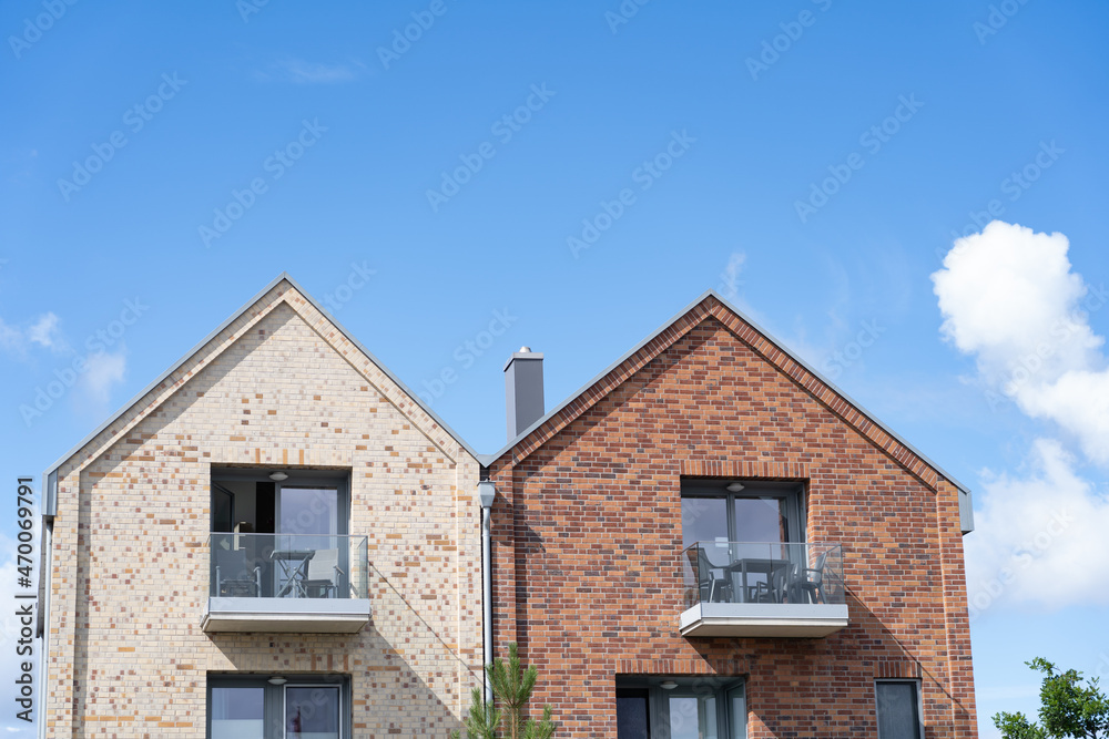 Facade of two buildings in Germany