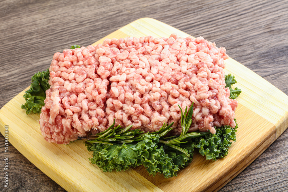 Raw pork minced meat for cooking Raw pork minced meat for cooking
