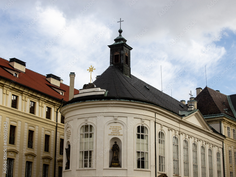 White building at St. Vitus Cathedral