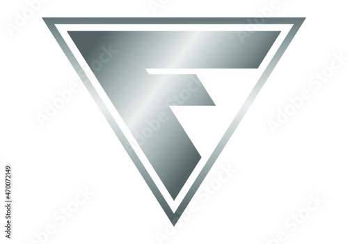 F letter initial logo design art