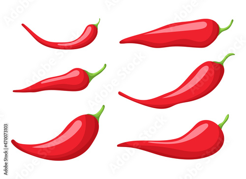 Spicy pepper vector design illustration isolated on white background