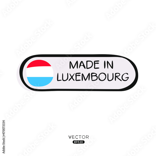 Free Download Made in Luxembourg, vector illustration. - GFXLoad