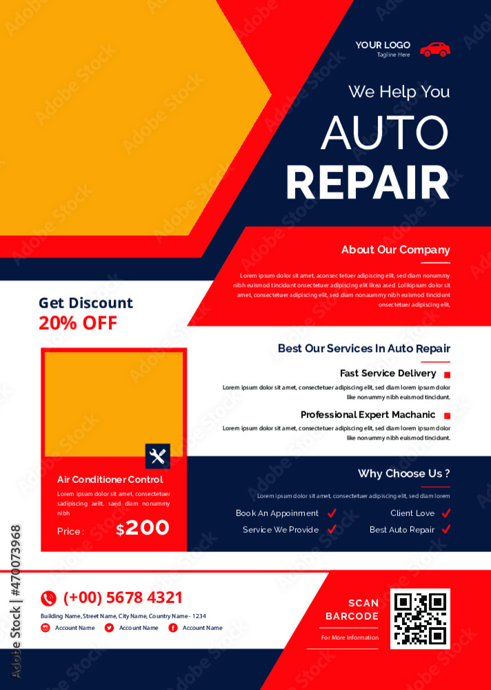 Auto Repair & Care Flyer