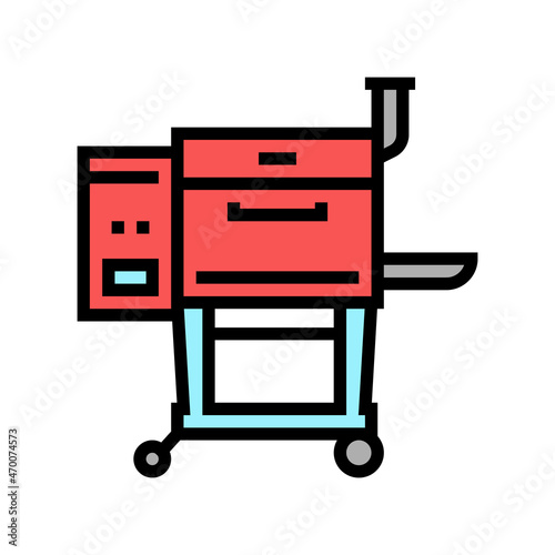 grill bbq equipment color icon vector. grill bbq equipment sign. isolated symbol illustration