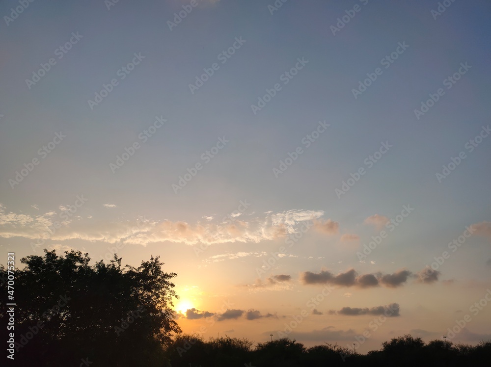 Fototapeta premium sunset in the clouds
