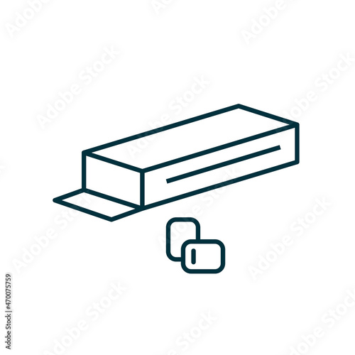 Gum linear icon. Modern outline Gum logo