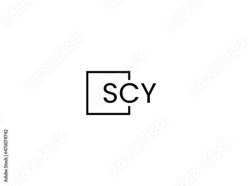SCY letter initial logo design vector illustration