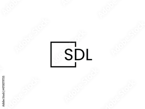 SDL letter initial logo design vector illustration