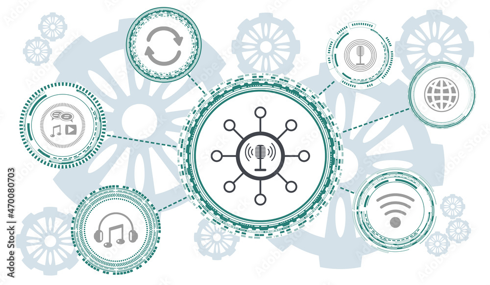 Concept of podcast Concept of podcast