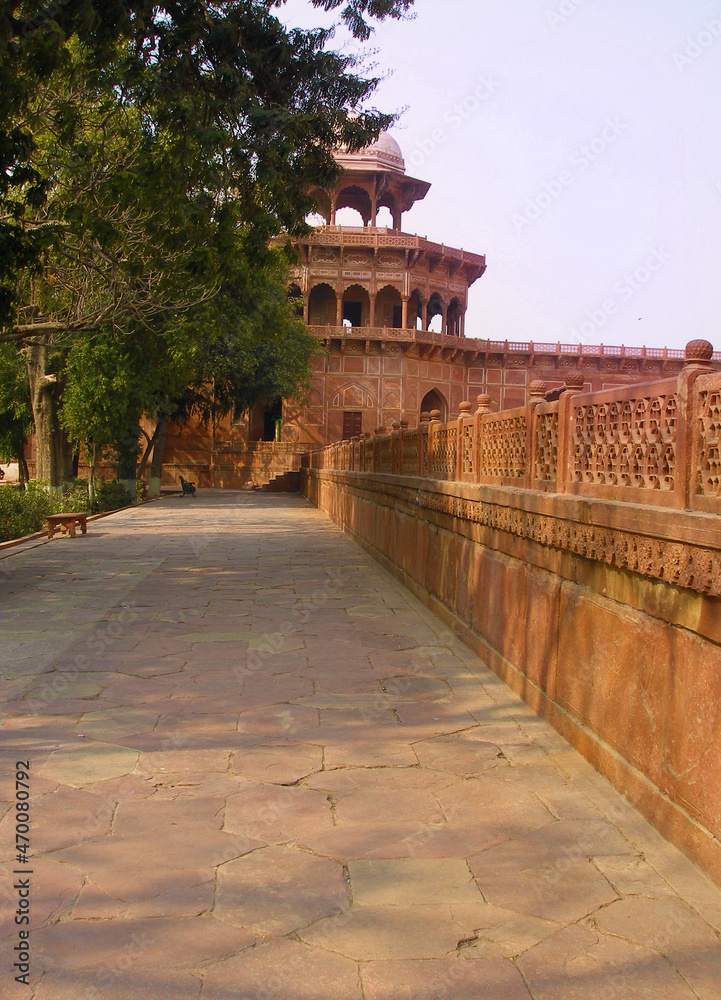 Buildings in the Taj Mahal complex in Agra, India