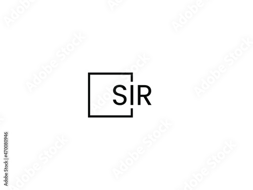 SIR letter initial logo design vector illustration © Rubel