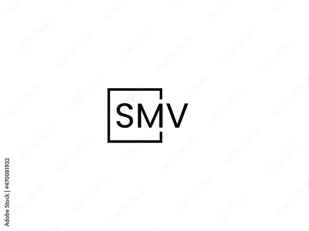 SMV letter initial logo design vector illustration SMV letter initial logo design vector illustration