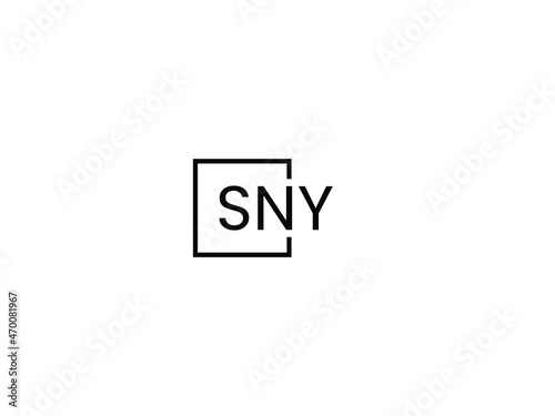 SNY letter initial logo design vector illustration