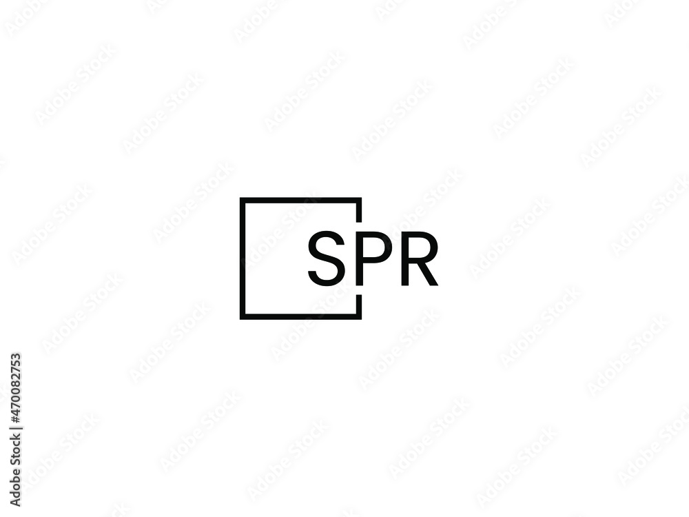 SPR letter initial logo design vector illustration SPR letter initial logo design vector illustration