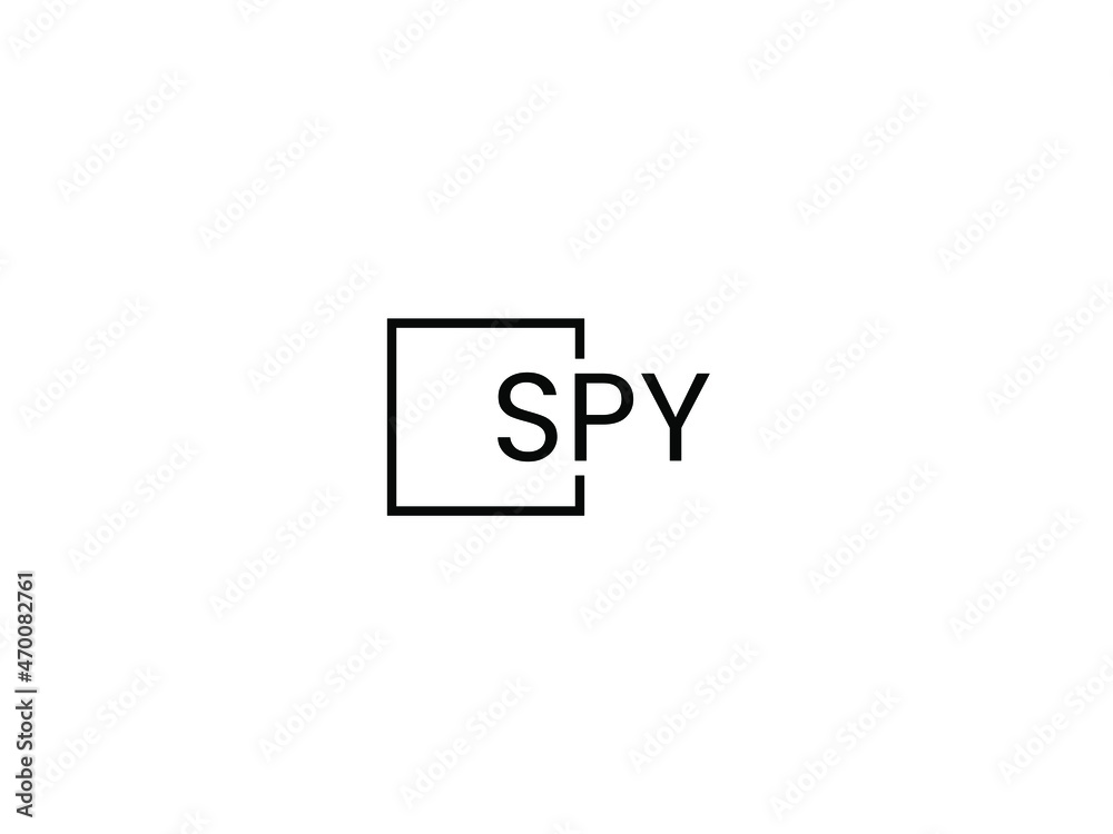 Obraz premium SPY letter initial logo design vector illustration