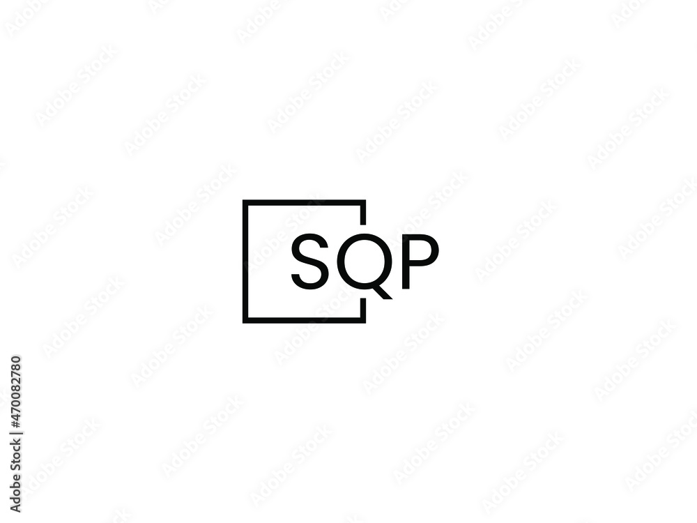 SQP letter initial logo design vector illustration SQP letter initial logo design vector illustration