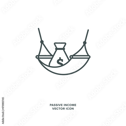 Passive Income Vector Icon. Illustrator EPS10.