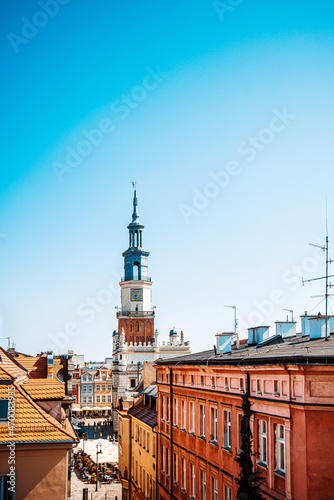 Street view of Poznan city, Poland