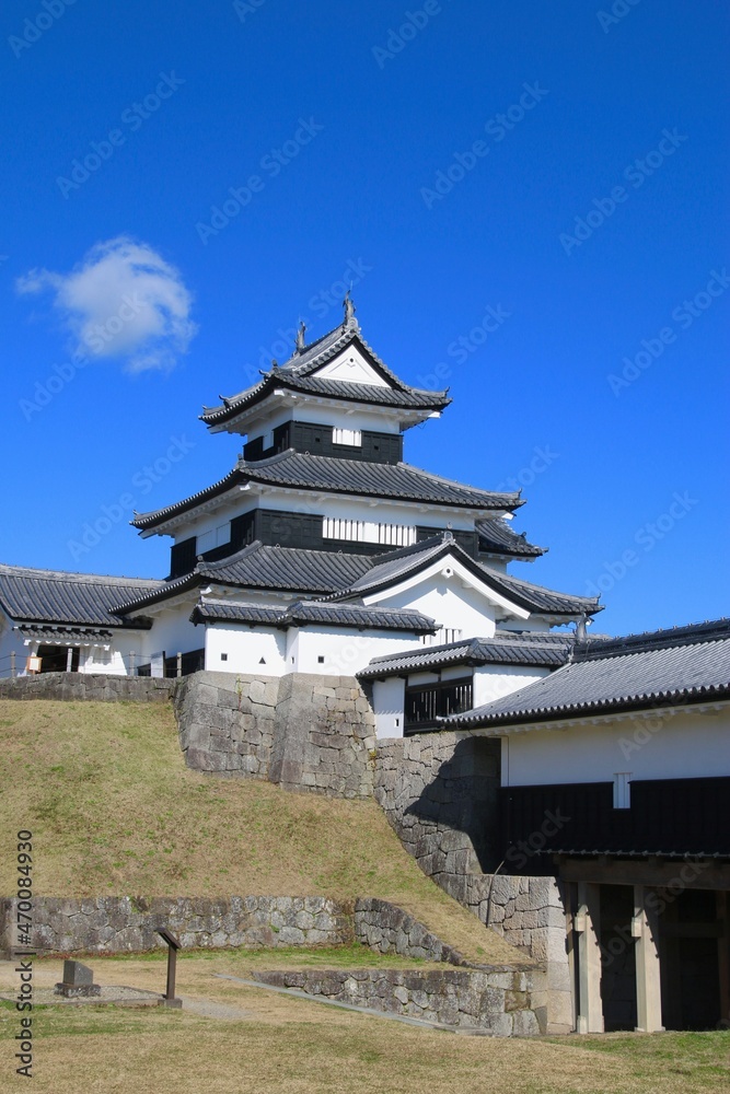 秋の小峰城（福島県・白河市）