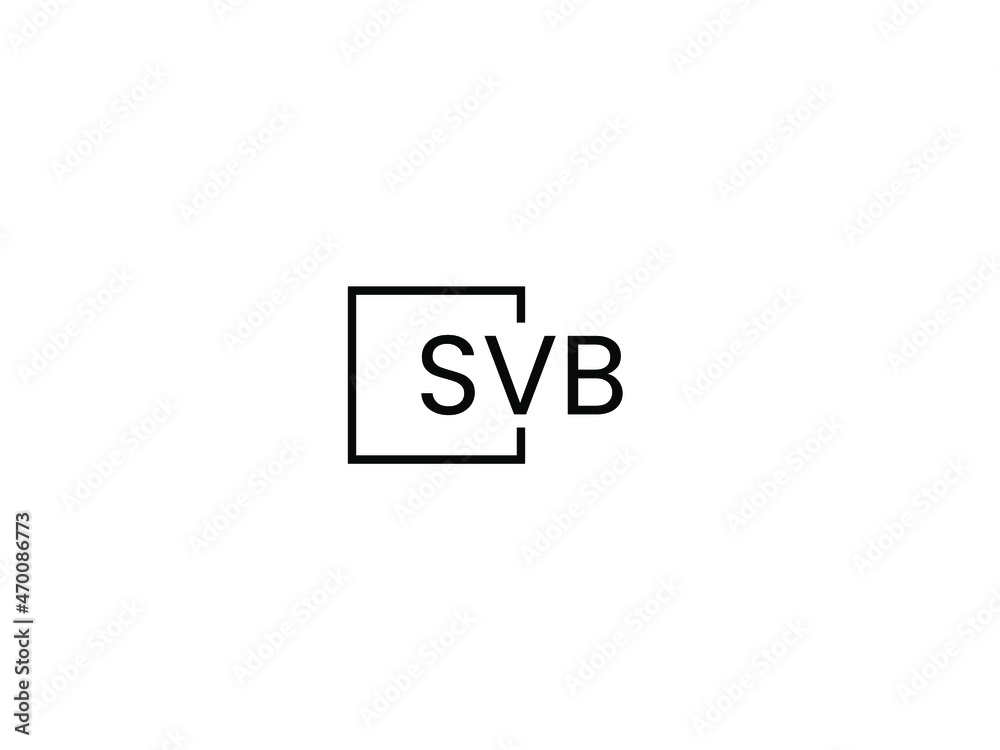 SVB letter initial logo design vector illustration SVB letter initial logo design vector illustration