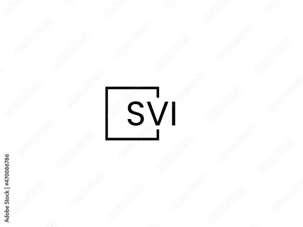 Obraz premium SVI letter initial logo design vector illustration