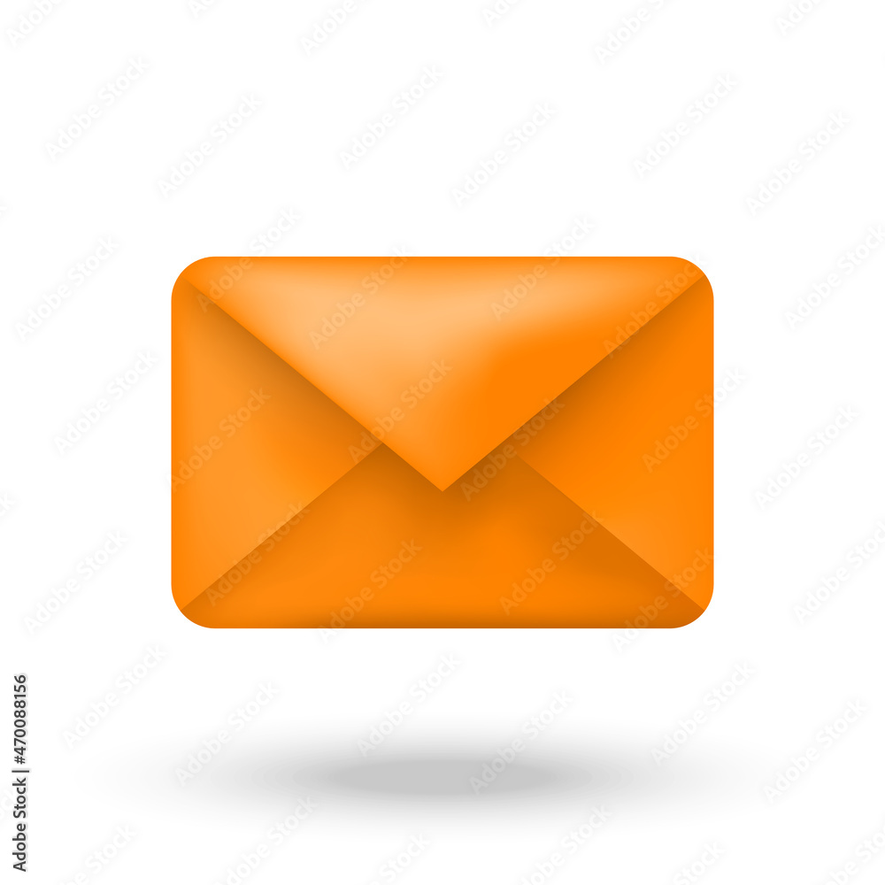Email envelope icon on white background. Vector illustration. Email envelope icon on white background. Vector illustration.