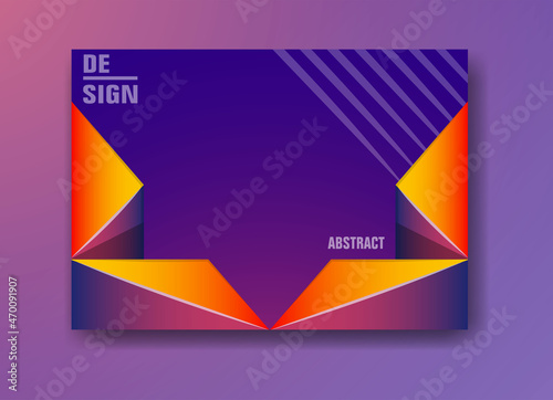 Abstract Background. Vector illustration of purple, orange, blue stage background. EPS 10