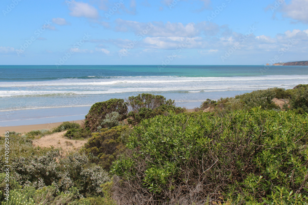 along the great ocean road in australia along the great ocean road in australia