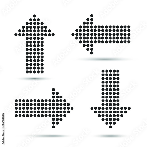 Set of arrows in all directions
