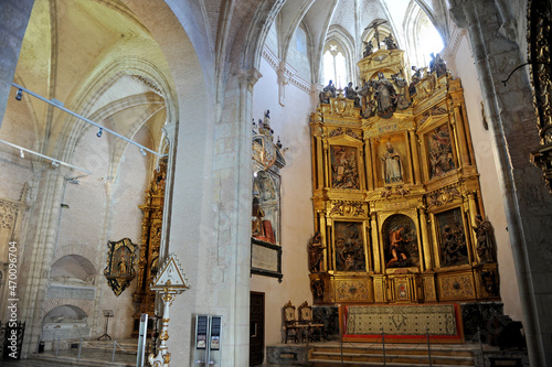 Interior del Monasterio de San Isidoro del Campo en Santiponce, provincia de Sevilla Andalucia España.  photo