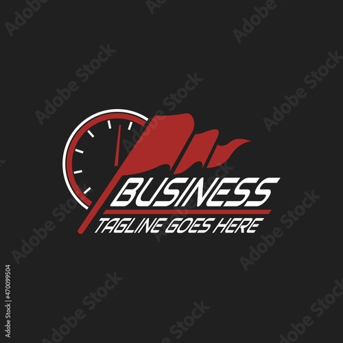 auto part logo, speed, race car team, . vector illustration for business logo or icon