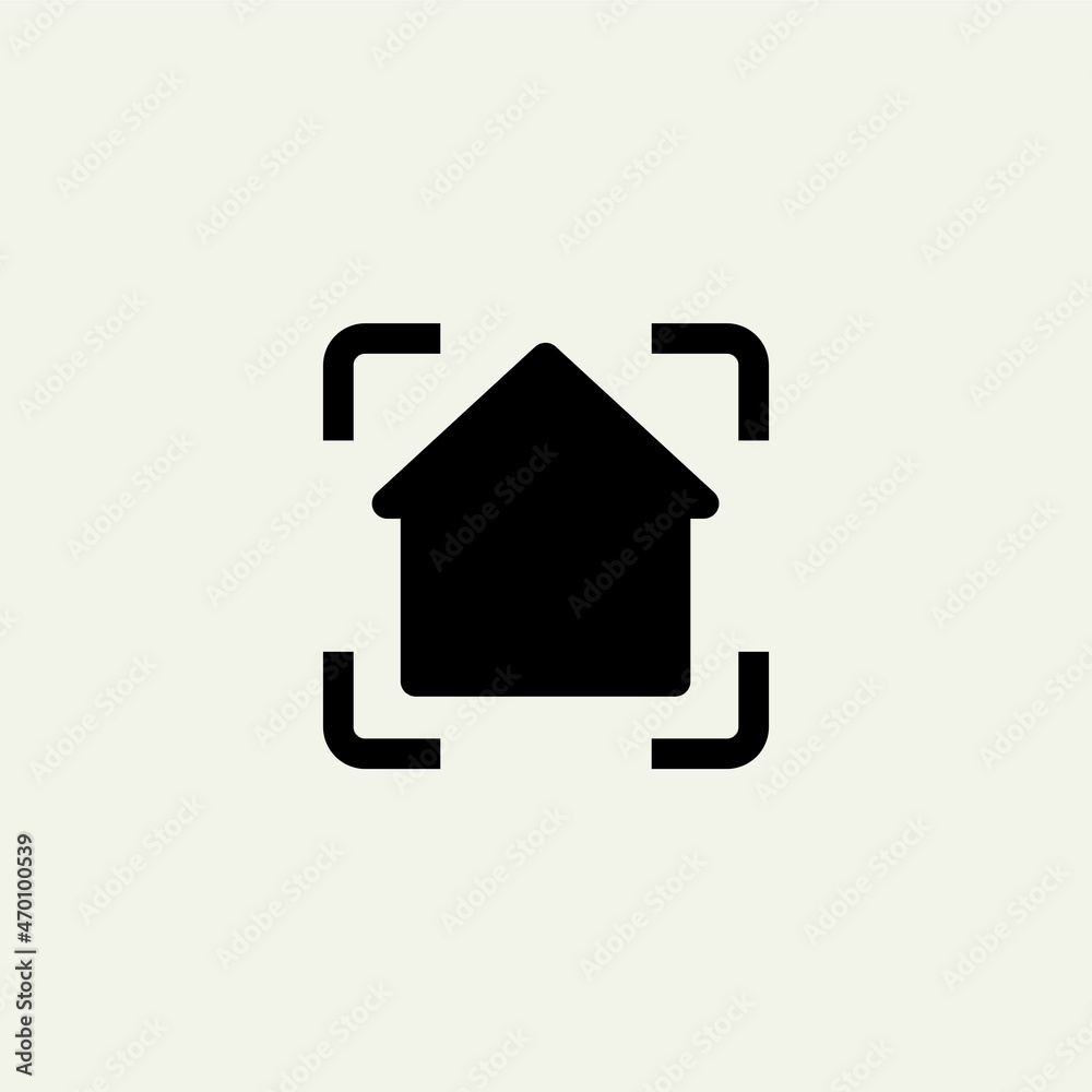 home logo and photo target. vector illustration for business logo or icon home logo and photo target. vector illustration for business logo or icon