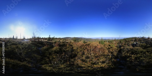 Fototapeta Naklejka Na Ścianę i Meble -  Beskid Mountains in The Winter HDRI Panorama